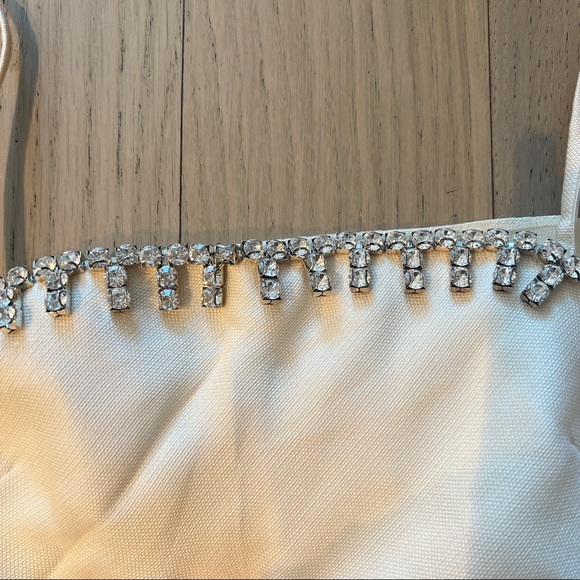 AREA crystal-embellished handkerchief top - Picture 4 of 7